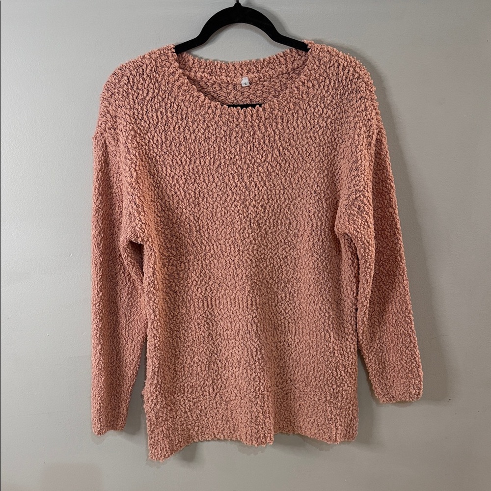 Amazon Soft Textured Pink Sweater